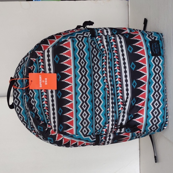 BRAND NEW SUPERDRY VINTAGE PRINTED MONTANA RUCKSACK - Picture 1 of 16